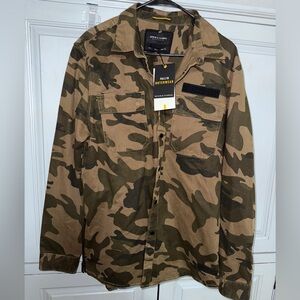 New! Denim & Flower Ricky Singh Men Camo Sport Coat/Blazer Size L